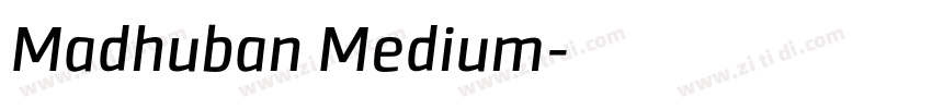 Madhuban Medium字体转换